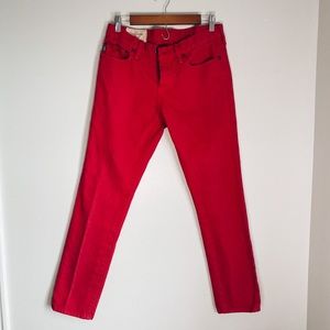 Abercrombie & Fitch The A&F Skinny Red Jeans